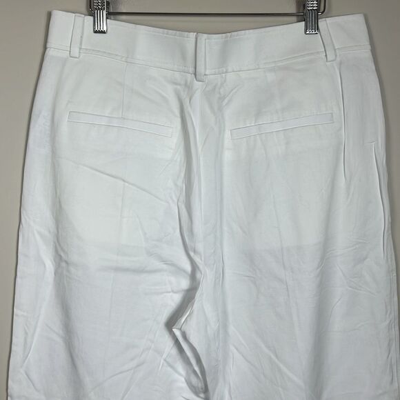 NWOT Everlane The Draper Tapered Pant in Buttersmooth White Size 14 - Picture 7 of 13